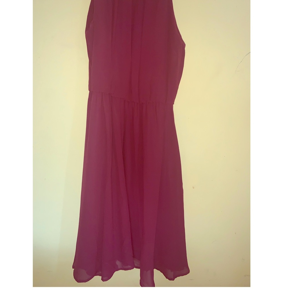 Francesca’s sleeveless cinch waist dress